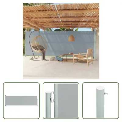 Immagine prodotto di The Living Store Tenda laterale estensibile 200x600 cm Grigio