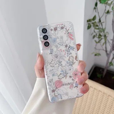 Obrázek produktu pro Elegantní pouzdro Samsung Galaxy S23 Plus s květinovým motivem barevné