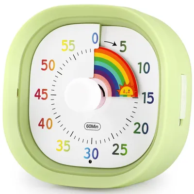 Productafbeelding van Visuele Timer 60 Minuten voor Kinderen, Stil en Kleurrijk