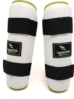 Produktbild von Famanu Schienbeinschoner für Kickboxen und Sport, ideal für Kinder - weiß XS