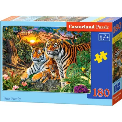 Produktbild von CASTORLAND Tiger Familie Puzzle 180 Teile