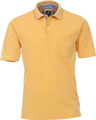 Produktbild von REDMOND Casual Herren Polo-Shirt Kurzarm Regular-Fit Jersey Gelb 3XL