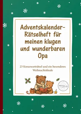 Produktbild von Adventskalender-Rätselheft für meinen klugen und wunderbaren Opa