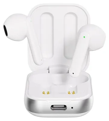 Zdjęcie produktu dla Bezprzewodowe słuchawki Bluetooth, półotwarte, z technologią ENC, do 7 godzin pracy na baterii, kolor: biały