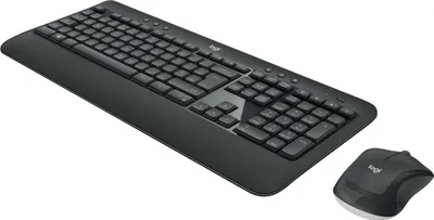 Produktbild von Logitech 920-008676, Kabellos, RF Wireless, Membran Key Switch, AZERTY, Schwarz, Maus enthalten