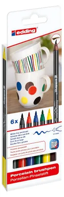 Immagine prodotto di EDDING penna a pennello in porcellana set di 6 pezzi