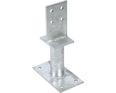 Produktbild von Pfostenträger mit Steg, feuerverzinkt 130/150 mm