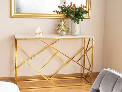 Immagine prodotto di Tavolo consolle Escada C II ESCADACMAZL marmo bianco / oro