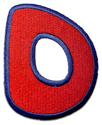 Produktbild von Buchstabe D - 6.3x5cm: Alphabet Buchstaben Einzeln Auswählbar - Aufnäher, Bügelbild, Aufbügler, Applikationen, Patches, Flicken, Zum Aufbügeln