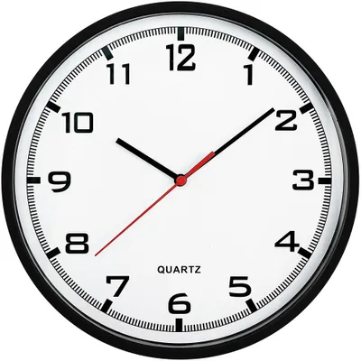Produktbild von MPM-Quality Wanduhr Magit rund 255 mm Kunststoff Schwarz