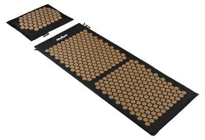 Image de Rebel RBA-6012-GL Coussin de massage à acupression EKO + coussin 110 x 42 cm, noir et or