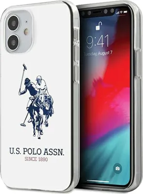 Immagine prodotto di Us Polo Ushcp12Stpuhrwh Iphone12 Mini 5.4 Bianco/Bianco Logo Grande Lucido