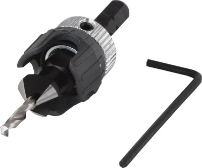 Zdjęcie produktu dla Wolfcraft 2544000 - 3 wkrętaki 2-12 mm z pogłębiaczem i ogranicznikiem głębokości