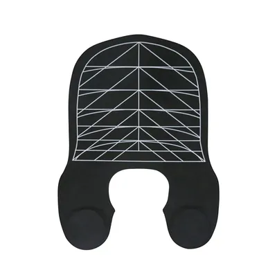 Produktbild von Friseurumhang mit Magnetverschluss – Wasserdichter Haarschneideumhang aus Silikon, Anti-Haar Design, 55×41 cm