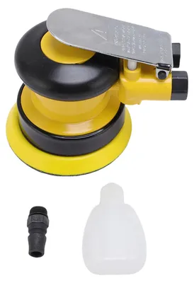 Productafbeelding van 4-inch luchtschuurmachine, 10.000 omwentelingen per minuut, 1/4-inch aansluiting, geringe trillingen, dubbele werking, pneumatische polijstmachine voor het polijsten en waxen van auto's, enz