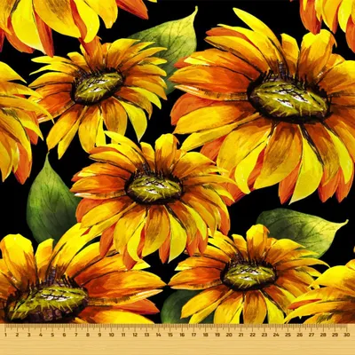 Produktbild von OUTDOOR DEKOSTOFFE OXFORD - Motiv Sonnenblumen
