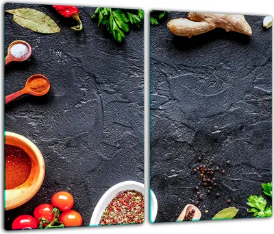 Produktbild von Herdabdeckplatten Glaskeramikkochfeld-Abdeckung Spritzschutz Glas 60x52cm Küche