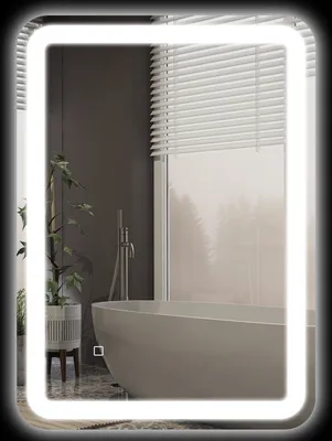 Obrázok produktu pre HOMCOM Kúpeľňové zrkadlo, 50 x 70 cm, LED kúpeľňové zrkadlo s 3 farbami svetla, nástenné zrkadlo s dotykovým spínačom, podsvietené zrkadlo s ochranou proti zahmlievaniu, IP44