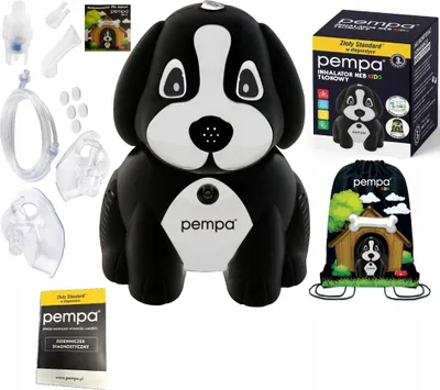 Produktbild von Pempa Kinder Kolben Inhalator Leise 58Db Fall & Malbuch Kind