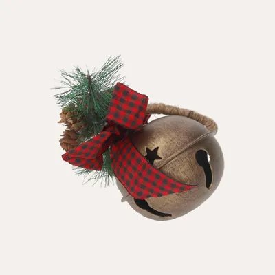 Immagine prodotto di KEYHOMESTORE | Palla di Natale in Metallo Oro Ø.9 cm
