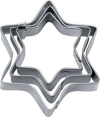 Produktbild von Städter 'Terrassen-Ausstecher Stern-Set 3tlg, ø4/5/6cm'