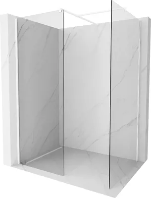 Obrázok produktu pre Mexen Kioto Sprchová zástena 180 x 120 cm, priehľadná, biela - 800-180-202-20-00-120