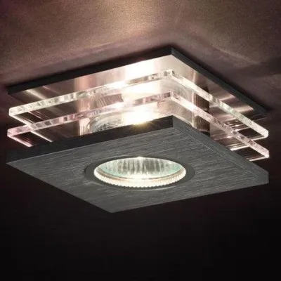 Produktbild von Kanlux Einbaustrahler quadratisch ROVAN – GU10 / GU5.3, Aluminium, IP20 Einbaustrahler GU5.3 (MR16) oder GU10 230V Aluminium Hersteller: Kanlux Serie