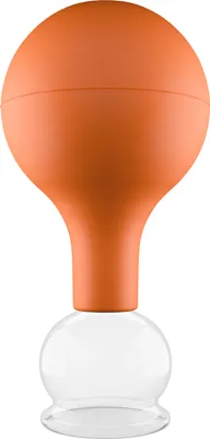 Produktbild von Pulox Schröpfglas aus Echtglas inkl. Saugball - 3,2 cm in Braun