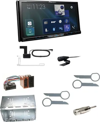 Produktbild von Pioneer AVH-Z9200DAB Bluetooth CarPlay DAB+ USB Einbauset für Mercedes ML W163