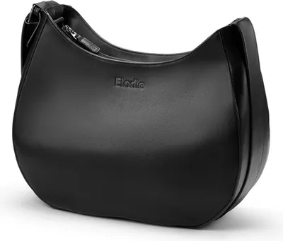 Produktbild von Elodie Details Wickeltasche Moon Bag - Black – 40x33x15 cm - Obermaterial: 100% PU, Füllung: 100% Polyester