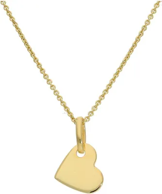 Produktbild von Kettenanhänger Silber 925 Gold plattiert Herz JL52-02-0128 JuwelmaLux