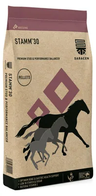 Produktbild von SARACEN Stamm 30 Concentrate Kraftfutter Pferd, Ergänzungsfutter Pferd für Sportpferde, Muskelaufbau und Regeneration, 20 kg