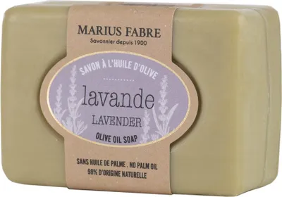 Immagine prodotto di Saponetta all'olio d'oliva e lavanda 100 g Saponetta all'olio d'oliva e lavanda 100 g - Marius Fabre