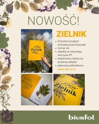 Obrázek produktu pro Herbář A4 z PP s potiskem, žlutý