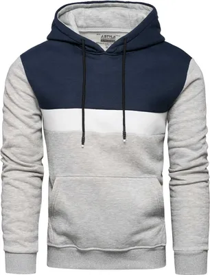 Produktbild von Recea Herren-Kapuzenpullover mit Kapuze Petalpebbles grau L
