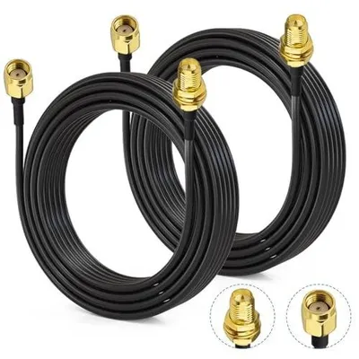 Zdjęcie produktu dla Kabel przedłużający rp sma 10 m do routera WIFI 2 sztuki