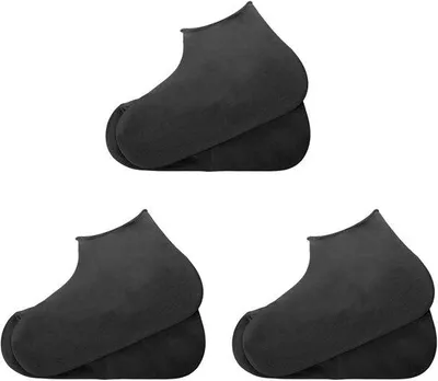 Produktbild von Famanu Silikon-Schuhüberzüge – wasserdicht und wiederverwendbar – schwarz