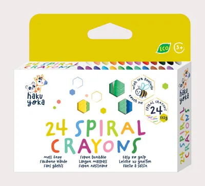 Image de HAKUYOKA - Crayons de cire 24 couleurs