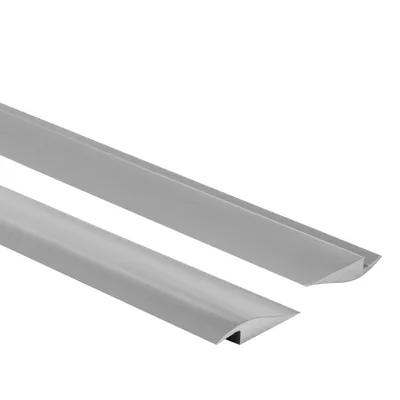 Productafbeelding van QUEST Flexibele PVC overgangsprofiel voor tegels en vloerbedekking, grijs