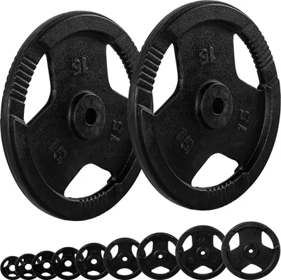 Produktbild von MOVIT Hantelscheiben Set PRO, Gusseisen Gripper, 2x 15,0 kg, Gewichte