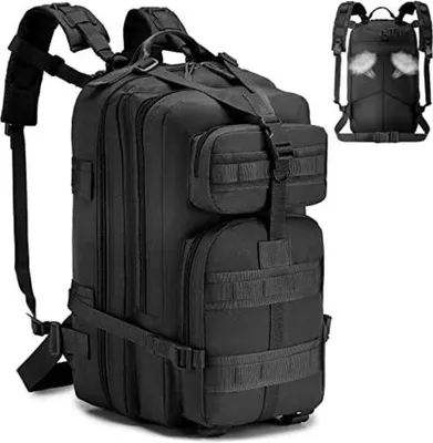 Produktbild von Famanu Militärrucksack - Taktischer Rucksack - 50 x 30 x 28 cm - Schwarz