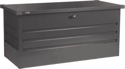 Produktbild von HOME DELUXE - Metallaufbewahrungsbox - MEGABOX XXL, Anthrazit - 600 L -158 x 64 x 62 cm, verzinktes Stahlblech, wasserdicht I Aufbewahrungsbox, Gartenbox Auflagenbox