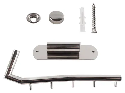 Wand-Kleiderhaken Edelstahl, 5 Haken, klappbar, platzsparend