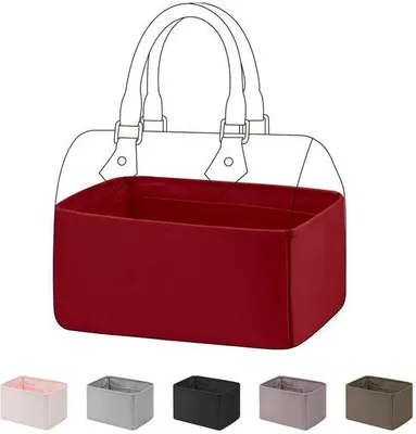 Produktbild von Handtas-Organizer-Einsatz, Seidenrot –  Handtasenformhalterung – Hält Ihre Tasche organisiert