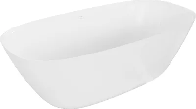 Produktbild von Mexen Como freistehende Badewanne aus Konglomerat 150 x 82 cm, weiß glänzend - 57311508210