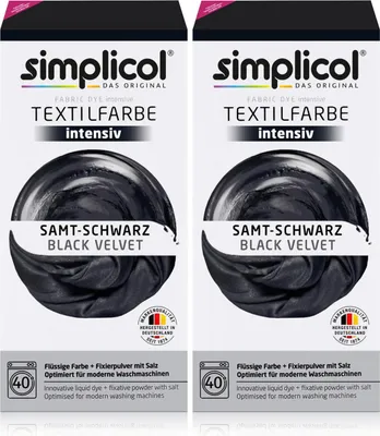 Produktbild von Simplicol Textilfarbe Intensiv Samt-Schwarz 150g