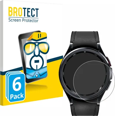 Produktbild von 6x Für Samsung Galaxy Watch 6 Classic (43 mm) Schutzfolie BROTECT Displayschutz Display Schutz Folie Klar Transparent
