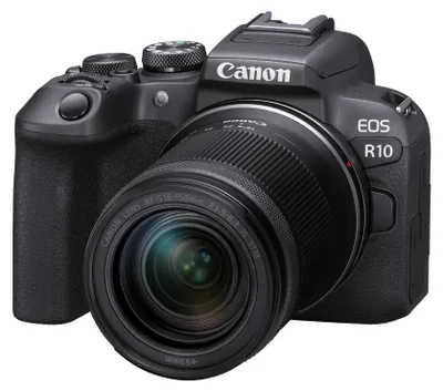 Obrázok produktu pre Canon EOS R10 + RF-S 18-150mm IS STM, 24,2 MP, 6000 x 4000 px, CMOS, 4K Ultra HD, Dotyková obrazovka, Čierna
