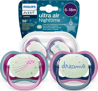 Immagine prodotto di Philips Avent māneklītis Ultra Air Night, 6-18M, (2gab), meitenēm