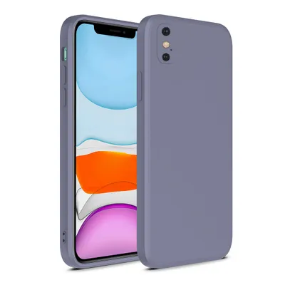 Obrázok produktu pre Silikónové puzdro Smartphonica na iPhone Xs Max s mäkkým vnútrom - fialovo-sivé